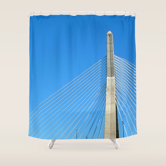 Zakim Bridge, Boston Shower Curtain Gallery Image 1