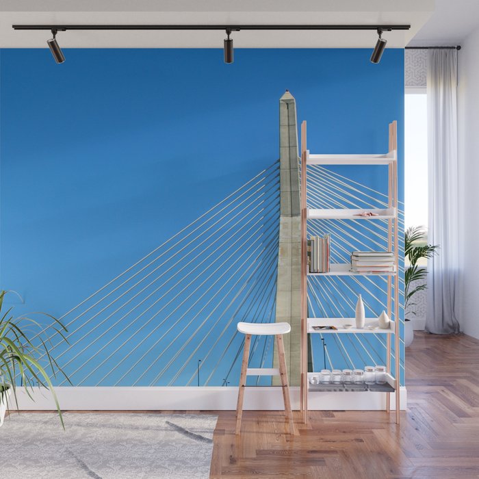 Zakim Bridge, Boston Wall Mural Gallery Image 1