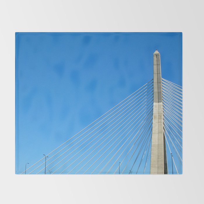 Zakim Bridge, Boston Throw Blanket Gallery Image 2