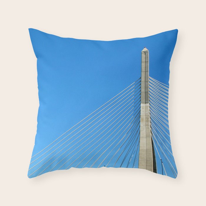 Zakim Bridge, Boston Throw Pillow Gallery Image 6