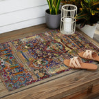 Ornate Antique Persian Kashmar Outdoor Rug Gallery Image 2