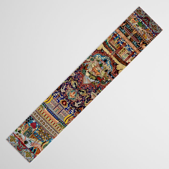Ornate Antique Persian Kashmar Table Runner Gallery Image 3