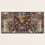 Ornate Antique Persian Kashmar Desk Mat Gallery Image 3