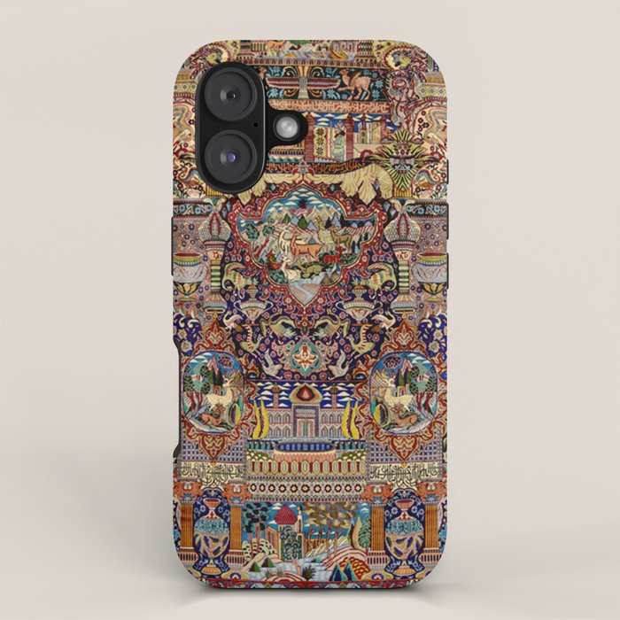 Ornate Antique Persian Kashmar iPhone Case Gallery Image 1