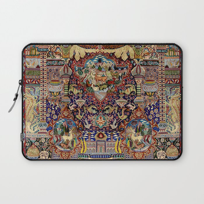 Ornate Antique Persian Kashmar Laptop Sleeve Gallery Image 1