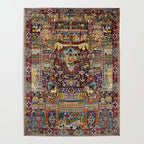Ornate Antique Persian Kashmar Poster Gallery Image 4