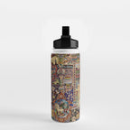 Ornate Antique Persian Kashmar Water Bottle Gallery Image 2