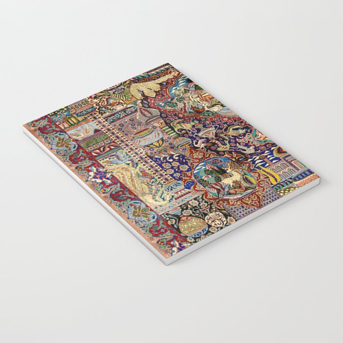 Ornate Antique Persian Kashmar Notebook Gallery Image 3
