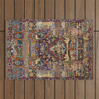 Ornate Antique Persian Kashmar Outdoor Rug Gallery Image 1