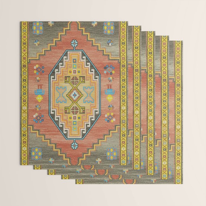 Moroccan Berber Geometric Rug Pattern Wrapping Paper Gallery Image 3