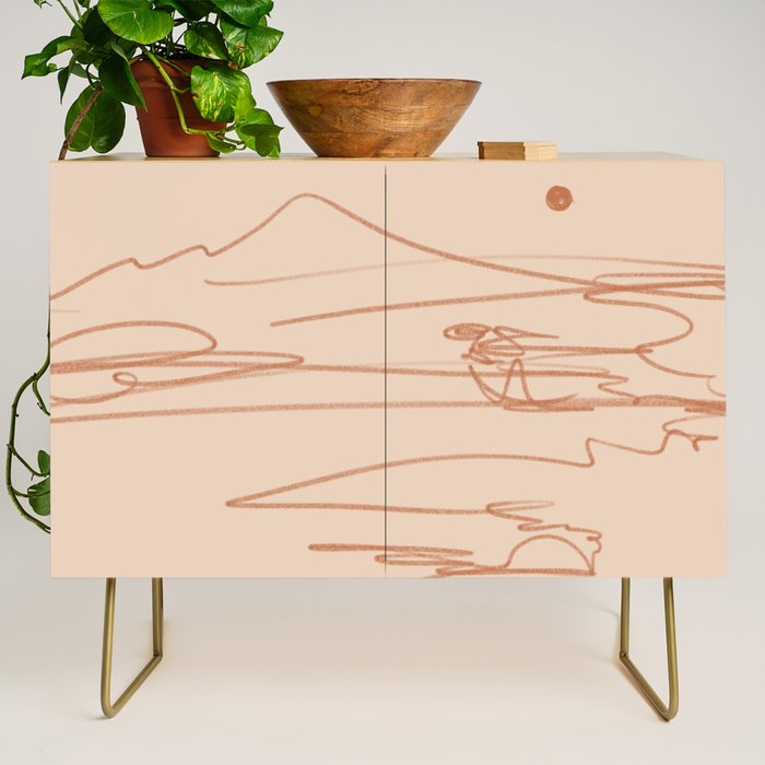 Line Mountain Sunset. Credenza Gallery Image 1