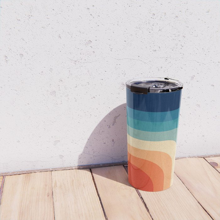 Retro 70s Color Palette III Travel Mug Gallery Image 4