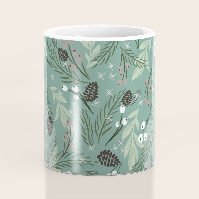 Christmas Foliage  - Pine Coffee Mug Gallery Image 4