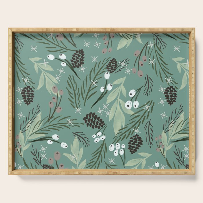 Christmas Foliage  - Pine Serving Tray Gallery Image 1