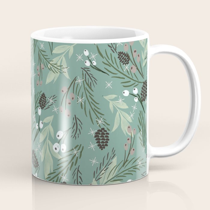 Christmas Foliage  - Pine Coffee Mug Gallery Image 1