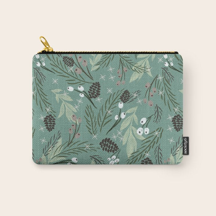 Christmas Foliage  - Pine Carry All Pouch Gallery Image 1