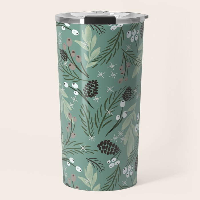 Christmas Foliage  - Pine Travel Mug Gallery Image 1