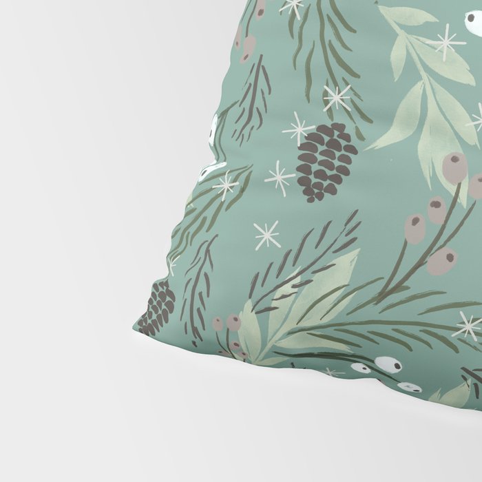 Christmas Foliage  - Pine Pillow Sham Gallery Image 4
