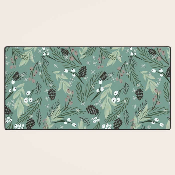 Christmas Foliage  - Pine Desk Mat Gallery Image 3