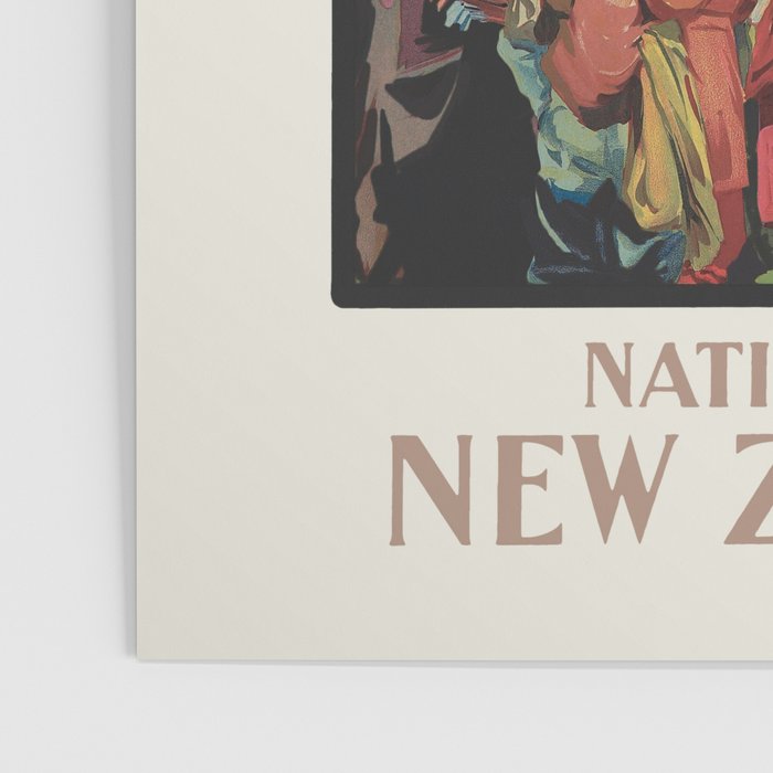 New Zealand Vintage Travel Poster - Tongariro National Park, 1920s Poster Gallery Image 3
