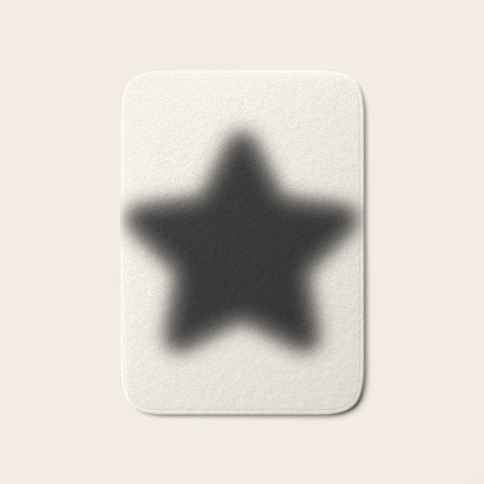 Starry Night White Bath Mat Gallery Image 1