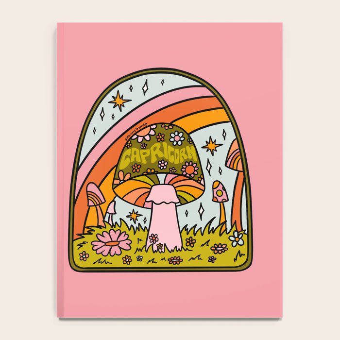 Capricorn Mushroom Notebook Gallery Image 4