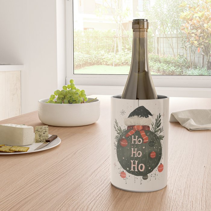 Festive Ho Ho Ho Bauble Wine Chiller Gallery Image 4