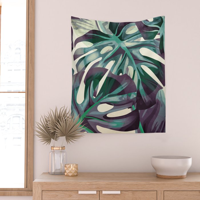 Monstera Wall Tapestry Gallery Image 2