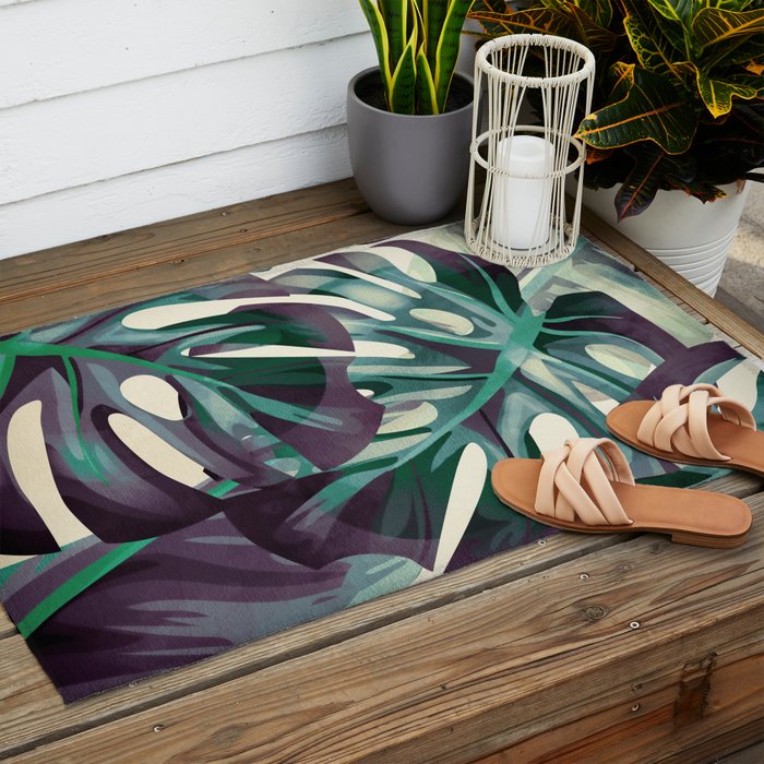 Monstera Outdoor Rug Gallery Image 2
