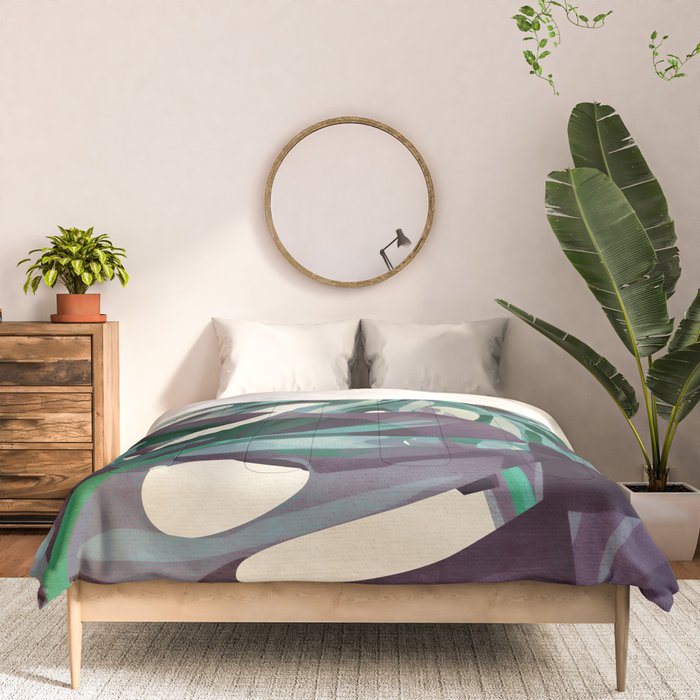 Monstera Comforter Gallery Image 3