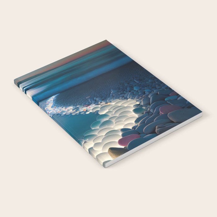 Ocean Moonlight Beach Prints Notebook Gallery Image 1