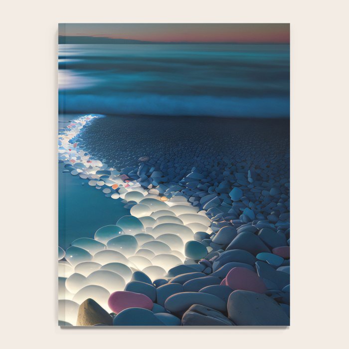 Ocean Moonlight Beach Prints Notebook Gallery Image 4
