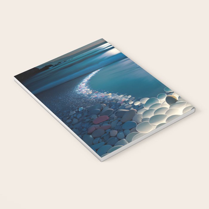 Ocean Moonlight Beach Prints Notebook Gallery Image 3