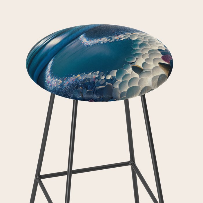 Ocean Moonlight Beach Prints Stool Gallery Image 2