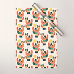 Cactus in the desert Wrapping Paper Gallery Image 1