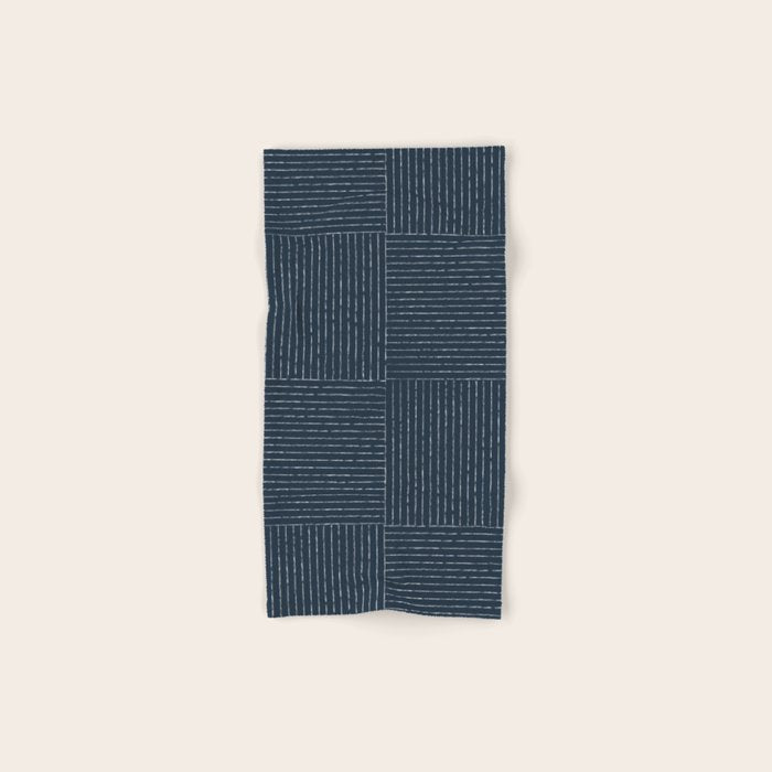 Lines III (Annapolis Blue) Bath Towel Gallery Image 1