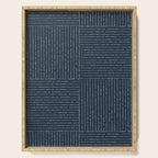 Lines III (Annapolis Blue) Serving Tray Gallery Image 1