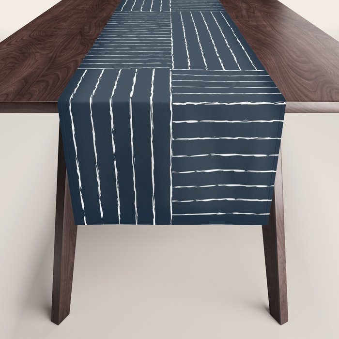 Lines III (Annapolis Blue) Table Runner Gallery Image 1