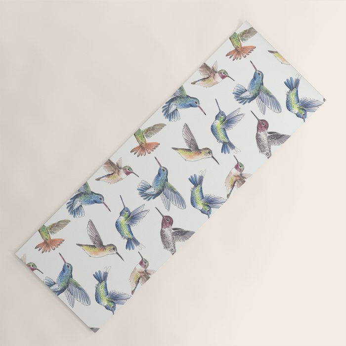 Hummingbirds Yoga Mat Gallery Image 1