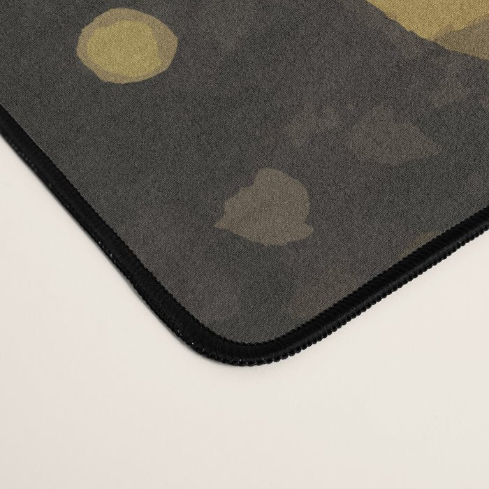 Beautiful Klimt Cat with Pink Nose and Ears Desk Mat Gallery Image 4