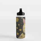 Beautiful Klimt Cat with Pink Nose and Ears Water Bottle Gallery Image 3