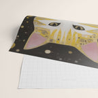 Beautiful Klimt Cat with Pink Nose and Ears Wrapping Paper Gallery Image 2
