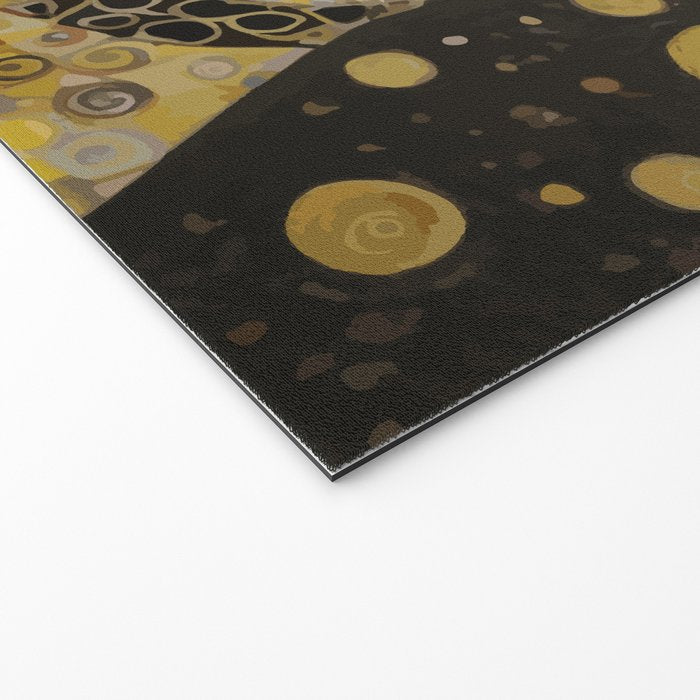 Beautiful Klimt Cat with Pink Nose and Ears Welcome Mat Gallery Image 2