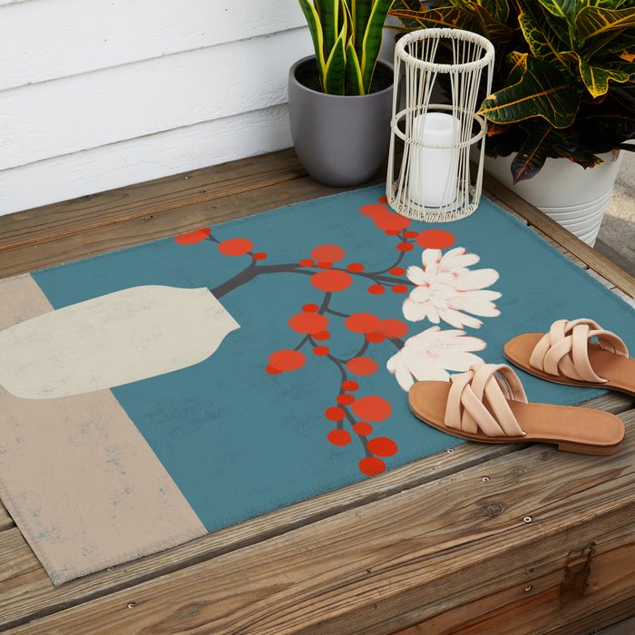 JAPANESE VASE Outdoor Rug Gallery Image 2