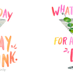 What a Day for a Day Drink â Melon Typography Coffee Mug Gallery Image 2