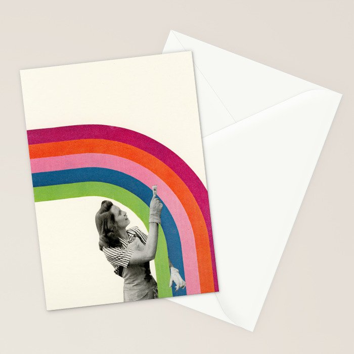 Paint a Rainbow Stationery Card Gallery Image 2