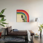 Paint a Rainbow Wood Wall Art Gallery Image 2