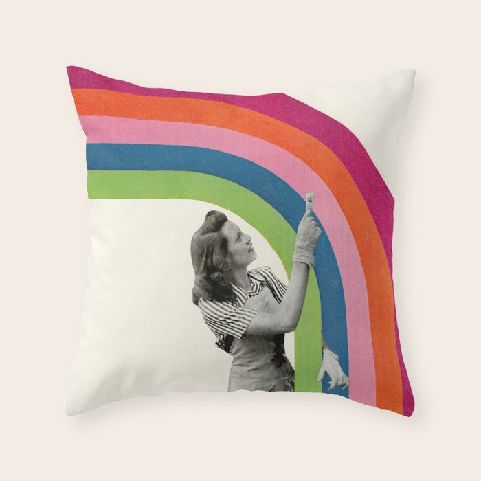 Paint a Rainbow Throw Pillow Gallery Image 6