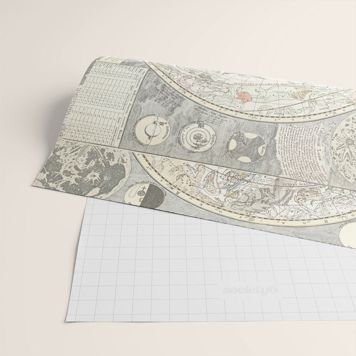 Star map of the Southern Starry Sky Wrapping Paper Gallery Image 2