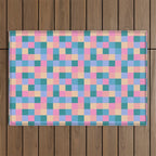 Bold Retro Checks Pattern - Small XXXI Outdoor Rug Gallery Image 1